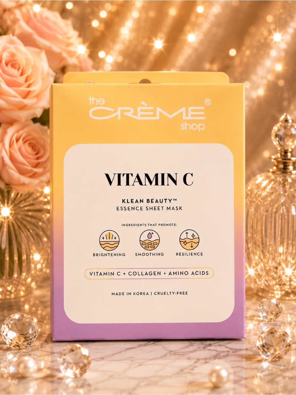 The Creme Shop Vitamin C Klean Beauty Essence Face Mask 5pcs